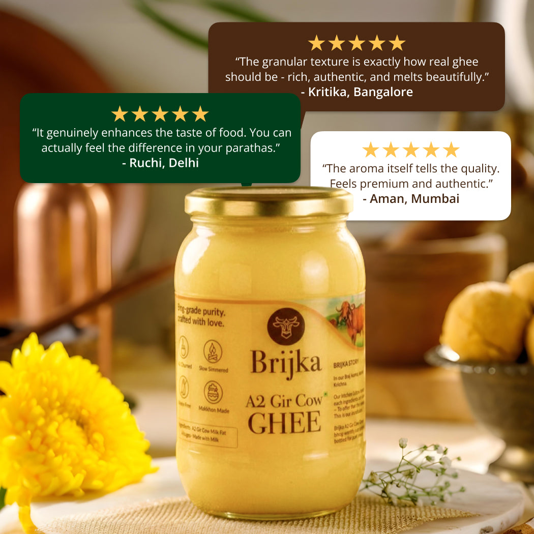 Jar of Brijka A2 Gir Cow Ghee 