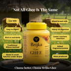 Brijka Desi Cow Ghee - Traditional Bilona Ghee, Lab-Tested for Purity